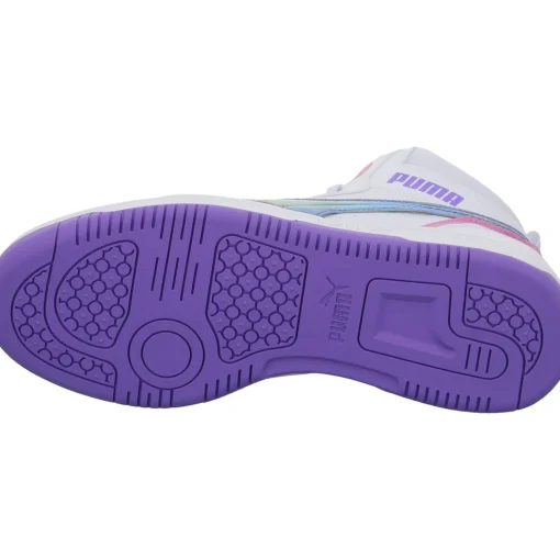 Puma Schnürstiefelette Kaltfutter Rebound V6 Mid Bouncy Sky Jr