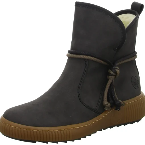 Rieker Schlupf-/Reißverschlußstiefelette Warmfutter bis 35mm Absatz (casual)