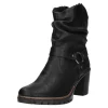 Rieker Schlupf-/Reißverschlußstiefelette Warmfutter ab 35mm Absatz