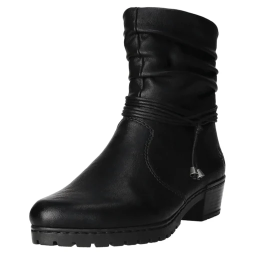 Rieker Schlupf-/Reißverschlußstiefelette Warmfutter ab 35mm Absatz
