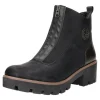 Rieker Schlupf-/Reißverschlußstiefelette Warmfutter ab 35mm Absatz