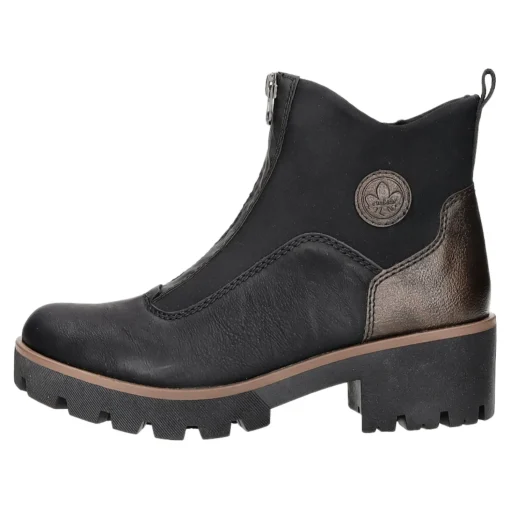 Rieker Schlupf-/Reißverschlußstiefelette Warmfutter ab 35mm Absatz