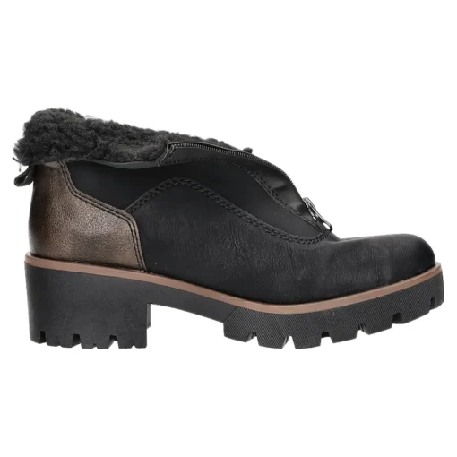 Rieker Schlupf-/Reißverschlußstiefelette Warmfutter ab 35mm Absatz