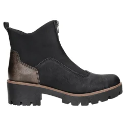 Rieker Schlupf-/Reißverschlußstiefelette Warmfutter ab 35mm Absatz