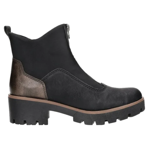 Rieker Schlupf-/Reißverschlußstiefelette Warmfutter ab 35mm Absatz