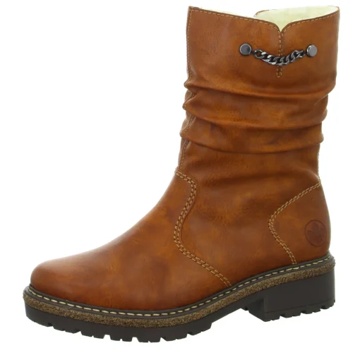 Rieker Schlupf-/Reißverschlußstiefelette Warmfutter bis 35mm Absatz (casual)