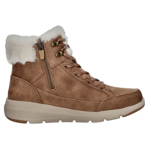 Skechers Schnürstiefelette Warmfutter bis 35mm Absatz (casual) GLACIAL ULTRA-COZYLY