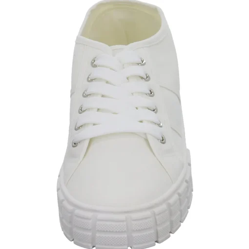 Sneakers Leinen Schnürhalbschuh